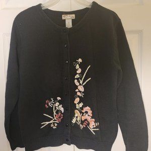 Heirloom Collectible design Medium size cotton blend cardigan.